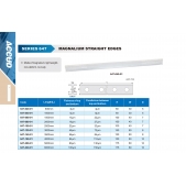 ACCUD 647-100-01 magnaliové příměrné pravítko 2500mm