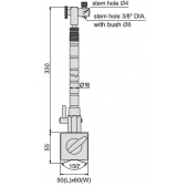 ACCUD 285-080-01 stojánek magnetický flexi 330mm / 80kgf /