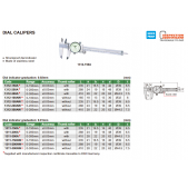 INSIZE 1311-150AW posuvné měřítko 150mm s kruhovým číselníkem