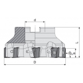 Fréza nástrčná čelní 90° AFM90-AN1506-D050-A22-Z04-H