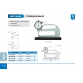 ACCUD 444-010-11B číselníkový tloušťkoměr se základnou, ploché doteky 0-10mm ( 0.02mm )