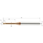 TK stopková fréza toroidní do 70HRC V70RFB03020, pr. 3,0mm, R0,2