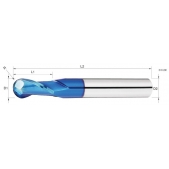 TK stopková fréza kopírovací QBN0808, pr.8mm