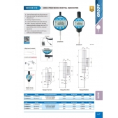 ACCUD 218-025-01 velice přesný digitální úchylkoměr, s plochou zadní stranou / 25.4mm/1