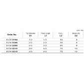TK stopková fréza pro srážení hran 45° ECM0104, 1x1,5x4mm