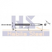 Výstružník ruční s válcovou stopkou, form B HSS, 221420, 29 mm H8