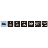 TK stopková fréza kuželová ETL01520, 1,5x10mm,β 2°