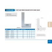 ACCUD 842-008-10 90° plochý úhelník s rozšířenou základnou 200x130mm ( DIN875 třída 0 )