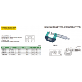 INSIZE 3282-100 analogový mikrometr talířkový 75-100mm / 0,01 mm