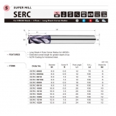 TK stopková fréza toroidní s prodlouženou upínací částí SERC1005, 10x20mm,R0,5