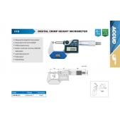 ACCUD 319-001-01 digitální mikrometr pro měření krimpovacího spoje 0-25mm/0-1  IP65 (0.001mm/0.00005