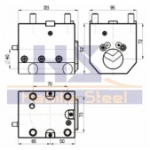 Pevný držák pro vyvrtávací nože, BMT65x40x72