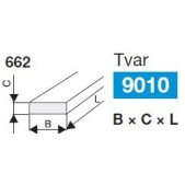 Brousící a obtahovací pilník obdélníkový BRUSIVO 430543 /66236 2040.0015/ - T9010 - 20x10x150 mm