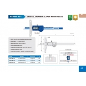 ACCUD 191-006-11 digitální hloubkoměr s otvory 150mm/6