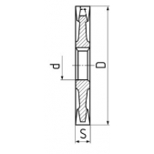 Fréza kotoučová jemnozubá, typ N, HSSCo5, DIN 885A F730275 125x14x32