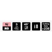 TK stopková fréza čelní SEPC0808, 8x21 mm