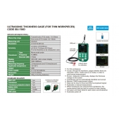 Ultrazvukový přístroj pro měření tloušťky stěny INSIZE ISU-700D (s přenosem dat, pro tenké obrobky)