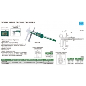 INSIZE 1176-150WL digitální posuvné měřítko na vnitřní drážky 9-150mm / 0,01mm bezdrátový přenos dat