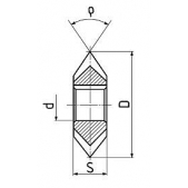 Fréza úhlová oboustranná souměrná F857070 90x80 mm