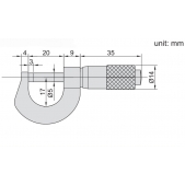 ACCUD 320-015-01 mini mikrometr 0-15mm (0.01mm)
