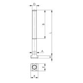 Upínací šroub do T-drážek, 375310, AMF 81281 (12,9) jednotlivě 36xM30/L160mm