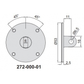ACCUD 272-000-01 zadní část úchylkoměru s ouškem 58mm