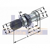 Upínací čep SK30 DIN 69872-A ( s otvorem )