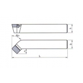 Soustružnický nůž ubírací ohnutý, levý 223713 16x16 mm S 20