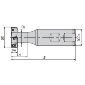 Stopková fréza pro T-drážky ATSM90-SPGT0904-D42x17-W32-L120-Z04-H