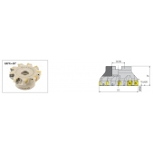 Fréza nástrčná čelní 90° AFM90-R290.12-D100-A32-Z09-H