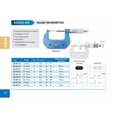 ACCUD 326-001-03 mikrometr 0-25mm s čepelovými měřicími plochami (6.5x0.75mm) (0.01mm)