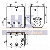 Pevný držák pro vyvrtávací nože, BMT55x40x100
