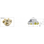 Fréza nástrčná čelní 45° AFM45-SA1706-D100-A32-Z07-H