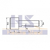Vodící čep pro záhlubníky ČSN 221606 221608 10,5x8 mm