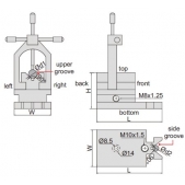 V-BLOK s upínkou 90x48x48 INSIZE 6804-M2