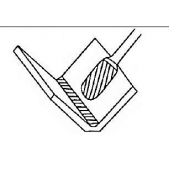 C1020 Technická fréza tvrdokovová FORM-TECH, GOLD, válcová s rádiusem