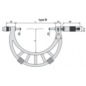 ACCUD 325-032-02 mikrometr 700-800mm s výměnnými měřícími doteky (0.01mm)