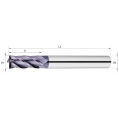 TK stopková fréza standardní s prodlouženou upínací částí ELB1010, 10x25x100mm