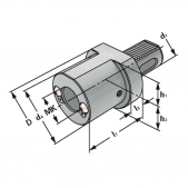 VDI adaptér MORSE pro vrtáky tvar F1-50xMK 5 DIN 69880 (ISO 10889)