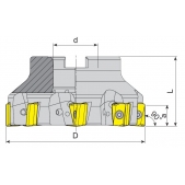 Fréza nástrčná čelní 90° AFM90-AN1607-D080-A27-Z07-H