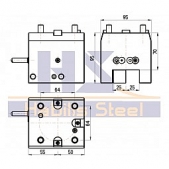 Pevný držák pro obrábění vnějších průměrů - příčný, BMT55x25x95