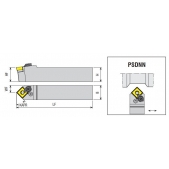 Soustružnický držák VBD PSDNN 3232 P 19 C