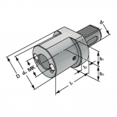 VDI adaptér MORSE pro vrtáky tvar F1-40xMK 4 DIN 69880 (ISO 10889)