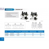 ACCUD 637-035-01 V-BLOCK - prizmatické podložky ocelové s třmenem 35x35x30mm ( 1 pár )