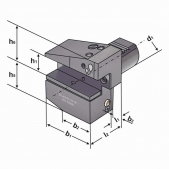 Radiální držák B3-40x25-44 - pravý, krátký, s chlazením DIN 69880, (ISO 10889)