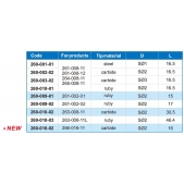 ACCUD 260-009-02 výměnný dotek pro číselníkový úchylkoměr S2/L17mm rubín