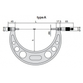 ACCUD 325-020-02 mikrometr 400-500mm s výměnnými měřícími doteky (0.01mm)