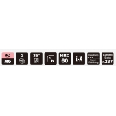TK stopková fréza toroidní s prodlouženým krkem SEFV03012, 3x3 mm, R0,2