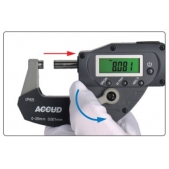 ACCUD 314-004-02 digitální mikrometr s rychloposuvem 75-100mm IP65 s datovým výstupem (0.001mm/0.00005