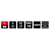 TK stopková fréza standardní V70EB0808, 8x20mm